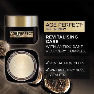 L'Oreal Paris Age Perfect Cell Renewal Day Cream 50ml - Revitalize Mature Skin