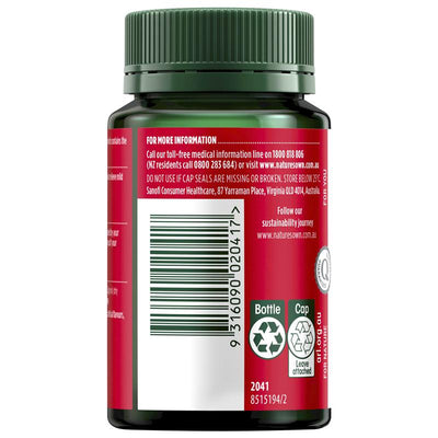 Nature's Own Curcumin 60 Capsules - Natural Joint Pain Relief