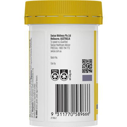 Swisse Ultiboost Zinc+ with Vitamins A B6 Magnesium - 60 Tablets