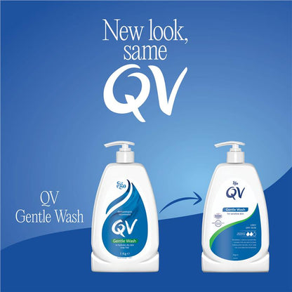 QV Gentle Wash for Dry & Sensitive Skin - Soap-Free Cleanser - 500g