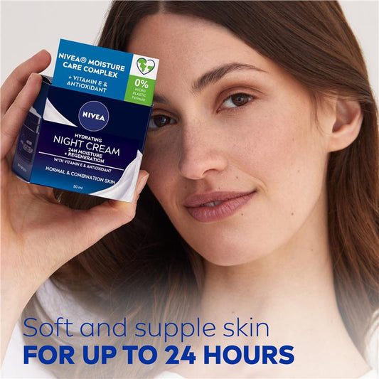 NIVEA Daily Essentials Hydrating Face Moisturiser Night 50ml - Regenerate & Refresh-Auzzi Store