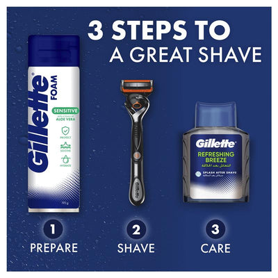 Gillette Sensitive Skin Soothing Aloe Vera Shave Foam 245g