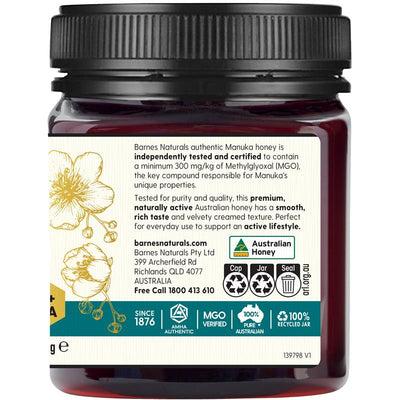 Barnes Naturals Australian Manuka Honey 1kg - MGO 300+