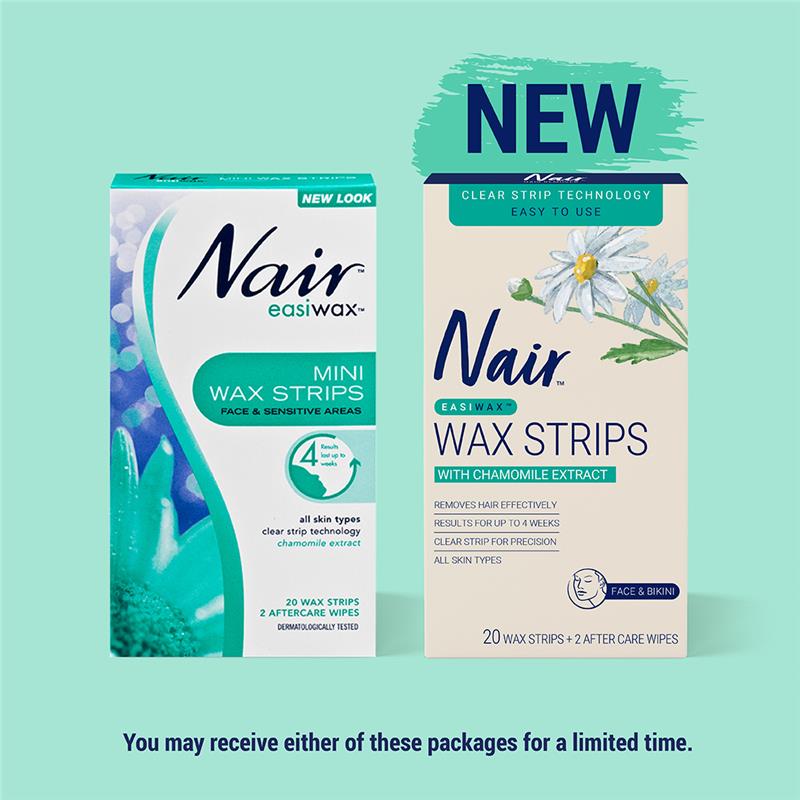 Nair Easiwax Mini Wax Strips 20 - Effortless Hair Removal-Auzzi Store
