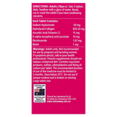 Nature's Way Beauty Collagen + Hyaluronic Acid - 60 Capsules