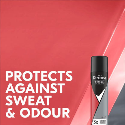Rexona Men Clinical Sport Antiperspirant 180ml, 96h Sweat Protection