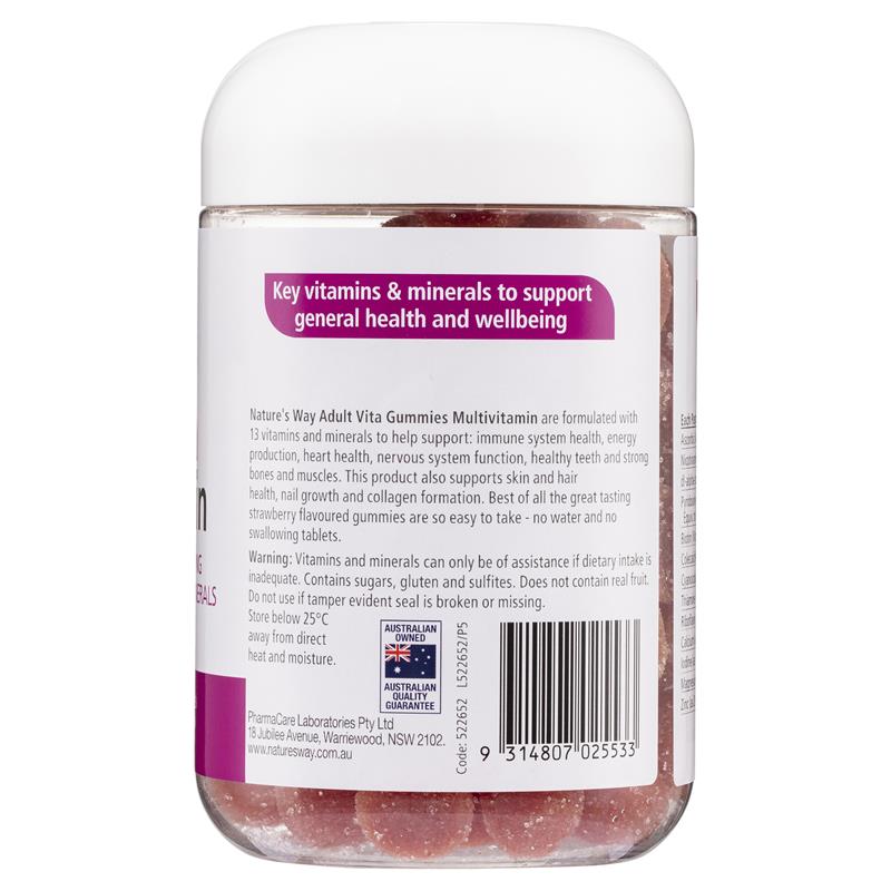 Nature's Way Adult Vita Gummies Multi-Vitamin 120 Gummies - Essential Nutrients-Auzzi Store