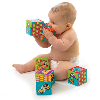 Playgro Splash and Learn Bath Soft Blocks - 6 Pack