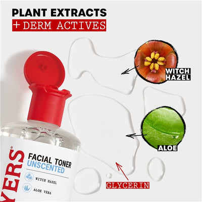 Thayers Unscented Alcohol-Free Toner with Witch Hazel & Aloe Vera - 355ml