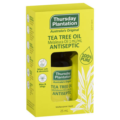 Thursday Plantation Tea Tree Oil 25mL - Pure Antiseptic Solution