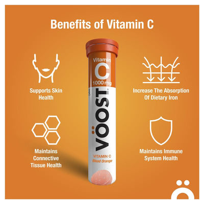 Voost Vitamin C Effervescent Tablets - Blood Orange, 20 Vegan