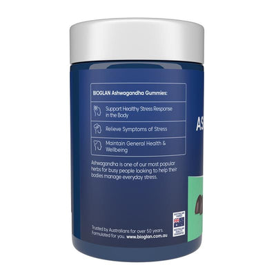 Bioglan Ashwagandha Gummies - 60 Gummies for Stress Management