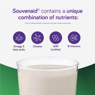 Souvenaid Vanilla 125ml - 4 Pack for Memory Support