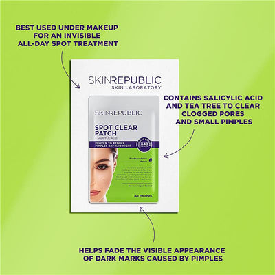 Skin Republic Spot Clear Salicylic Acid Patch 48 Pack - Acne Treatment