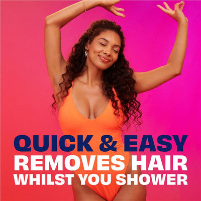 Nair Shower Power Max Cream - 312g, Fast 3-Minute Hair Removal for Legs & Body