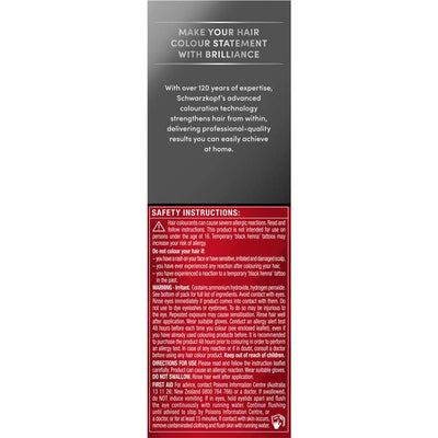Schwarzkopf Brilliance 03 Dark Amethyst Hair Color - Permanent Fashion Shade