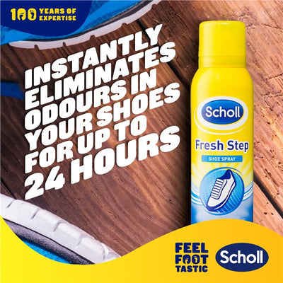 Scholl Fresh Step 24-Hour Odour Protection Shoe Spray, 100g