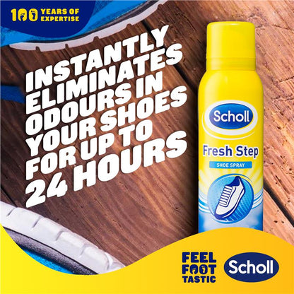 Scholl Fresh Step 24-Hour Odour Protection Shoe Spray, 100g