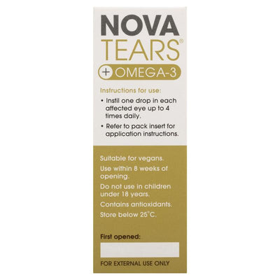 Nova Tears + Omega3 Preservative Free Lubricating Eye Drops - 3ml