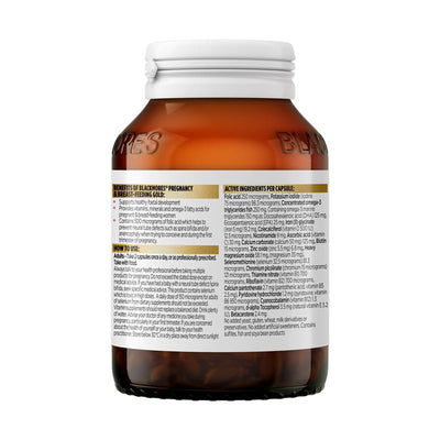 Blackmores Gold Pregnancy & Breastfeeding Multivitamin with DHA, 60 Capsules