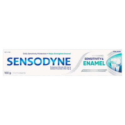 Sensodyne Toothpaste for Sensitivity & Enamel - Whitening (100g)