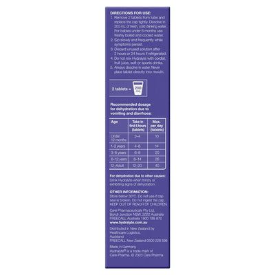 Hydralyte Electrolyte Effervescent Tablets - Passionfruit Punch Flavor (20 Tablets)
