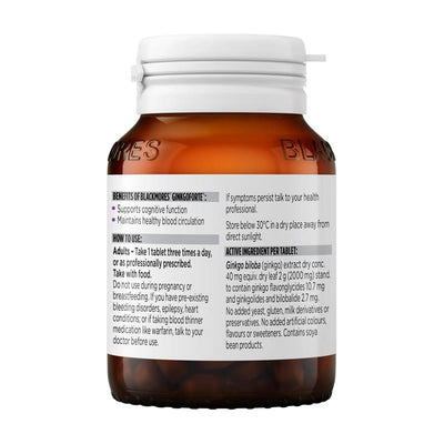 Blackmores Ginkgo Forte 80 Tablets – Memory & Cognitive Support