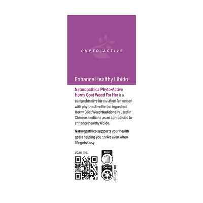 Naturopathica Horny Goat Weed For Her 50 Tablets - Enhance Libido Naturally