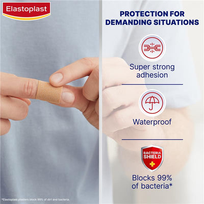 Elastoplast Extra Tough Waterproof Assorted Plasters - 15 Strips