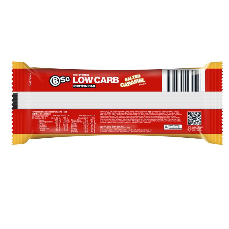 BSc High Protein Bar Salted Caramel 60g - Flavorful Protein Snack - Auzzi Store