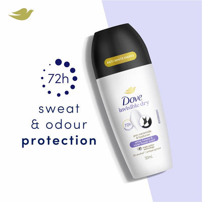 Dove Women Advanced Care Antiperspirant Deodorant 72h Roll On - Black & White 50ml