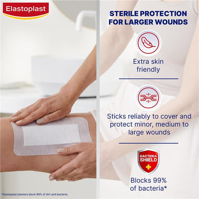 Elastoplast Sensitive Dressing 4XL 10x20cm - 5 Sterile Dressings