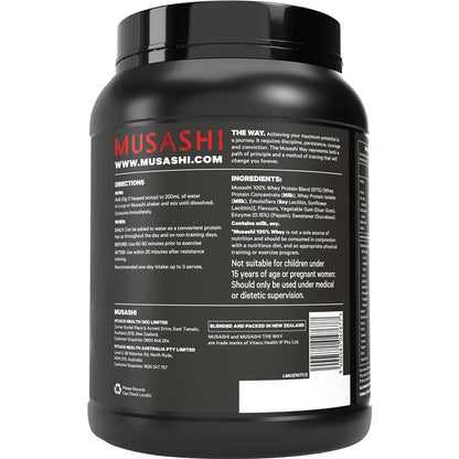 Musashi 100% Whey Protein Vanilla 900g - Premium Low Carb Protein - Auzzi Store
