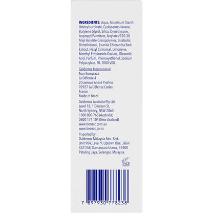 Benzac Oil Control Moisturiser 50ml - Shine Control for Breakout-Prone Skin