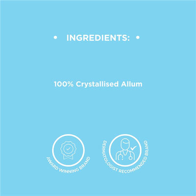 Dermal Therapy 120g Crystal Deodorant Stick – Aluminum-Free, Hypoallergenic
