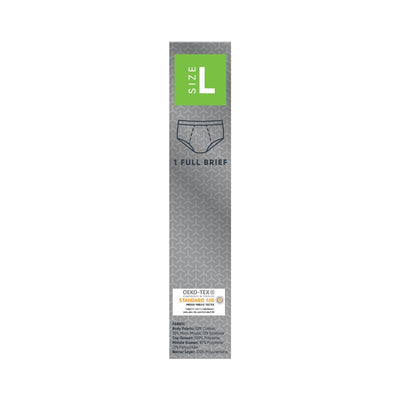 Depend Men’s Washable Incontinence Underwear - Large, 100ml Absorbency