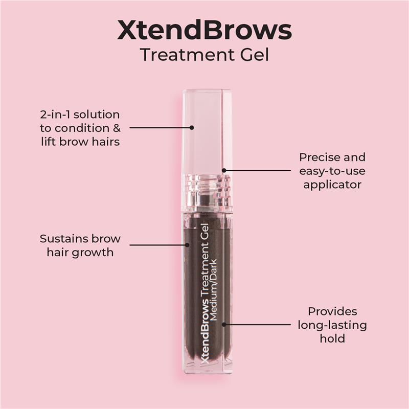 MCoBeauty XtendBrows Treatment Gel Medium/Dark