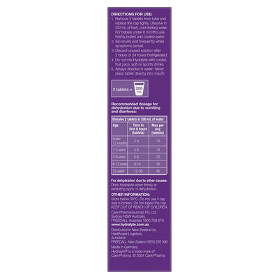 Hydralyte Electrolyte Effervescent Tablets - Apple Blackcurrant (20 Tablets)