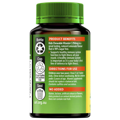 Cenovis Kids Vitamin C Chewable Tablets 250mg Lemonade - 150 Tablets