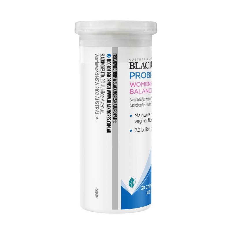 Blackmores Probiotics+ Women’s Flora Balance 30 Capsules, 2.3B CFU