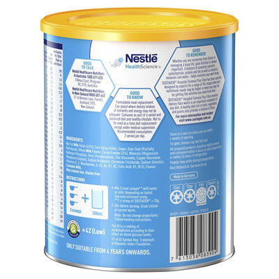 Sustagen Hospital Formula Plus Fibre Chocolate Supplement 840g