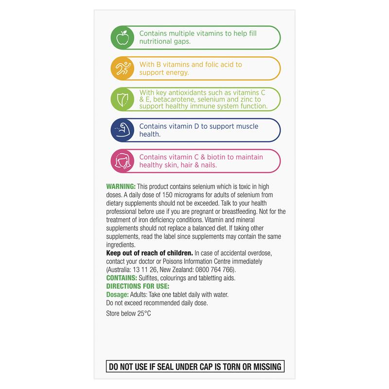 Centrum Advance Multivitamin, 100 Tablets - Supports Energy, Immunity, Skin & Muscle
