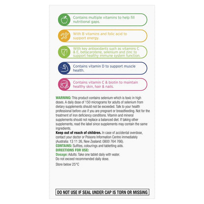 Centrum Advance Multivitamin, 100 Tablets - Supports Energy, Immunity, Skin & Muscle
