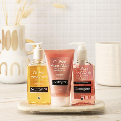 Neutrogena Oil-Free Acne Wash Face Cleanser 175mL - Deep Clean for Acne-Prone Skin