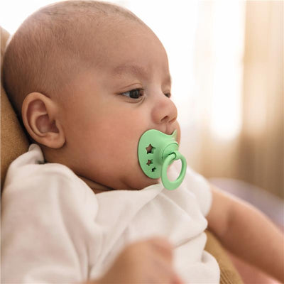NUK Signature Soother Silicone 0-6 Months - 2 Pack for Healthy Oral Development