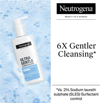 Neutrogena Ultra Gentle Foaming Cleanser 200ml - Refreshing Cleanser