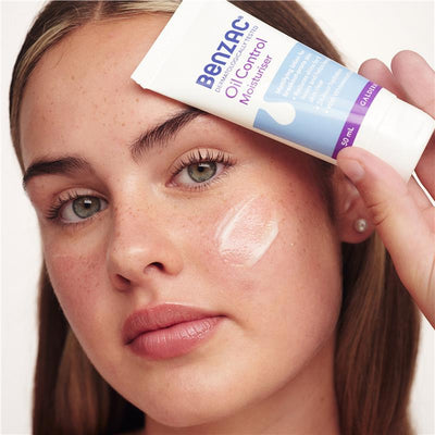 Benzac Oil Control Moisturiser 50ml - Shine Control for Breakout-Prone Skin