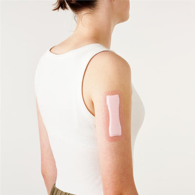 Allevyn Gentle Border Lite 12.5cm x 5.5cm - Showerproof Dressing for Sensitive Skin