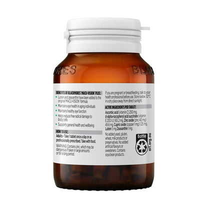 Blackmores Macu-Vision Plus Eye Health with Lutein & Zeaxanthin, 60 Tablets