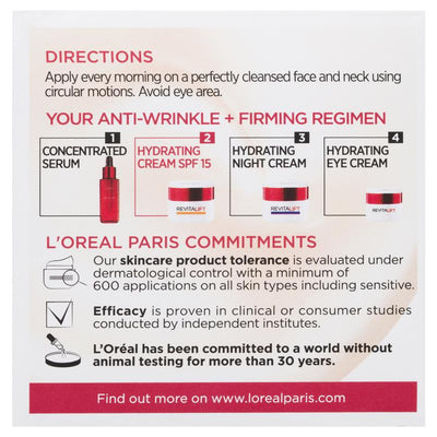 L'Oreal Paris Revitalift Day Cream SPF 15 50ml - Anti-Aging Protection
